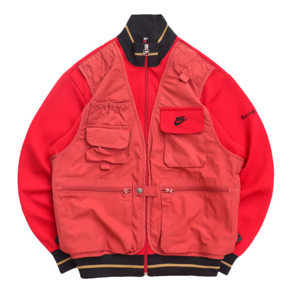 Reworked Nike Zip-up Tactical Tracktop Red