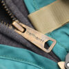 Reworked Carhartt RD Zip-Up Tactical Boxy Hoodie Grey Teal Blue