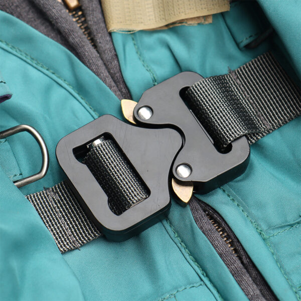 Reworked Carhartt RD Zip-Up Tactical Boxy Hoodie Grey Teal Blue