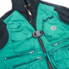 Reworked Carhartt RD Zip-up Tactical Boxy Hoodie Black Teal