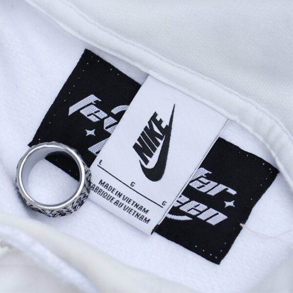 Reworked Nike Tactical Hoodie White Beige