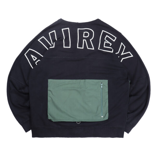 Reworked Avirex Tactical Crewneck Black/Army