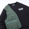 Reworked Avirex Tactical Crewneck Black/Army