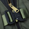 310-3 Reworked Carhartt RD Tactical Crop Zip Hoodie Black Olive