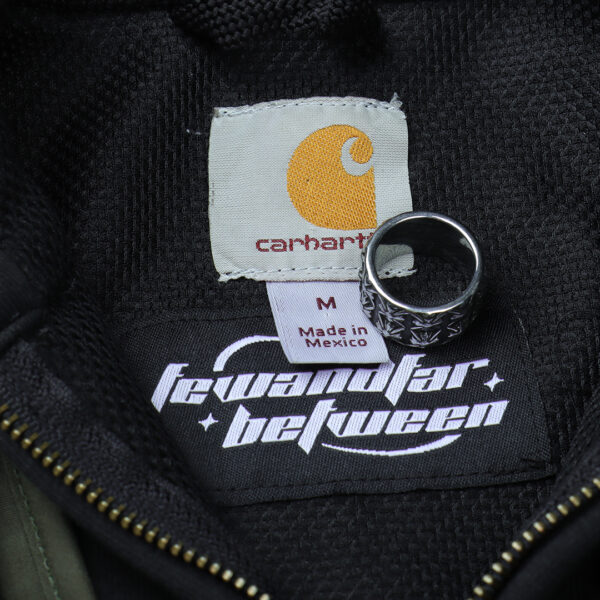 310-5 Reworked Carhartt RD Tactical Crop Zip Hoodie Black Olive