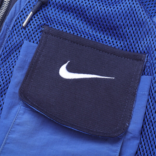 Reworked Nike Tactical Zip-up Hoodie navy Blue