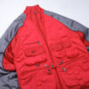Reworked Nike Tactical Zip-up Tracktop Red Grey