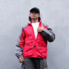 Reworked Nike Tactical Zip-up Tracktop Red Grey