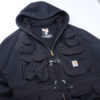 Carhartt RD Tactical Crop Zip-up Hoodie Fireman Clasp Buckle