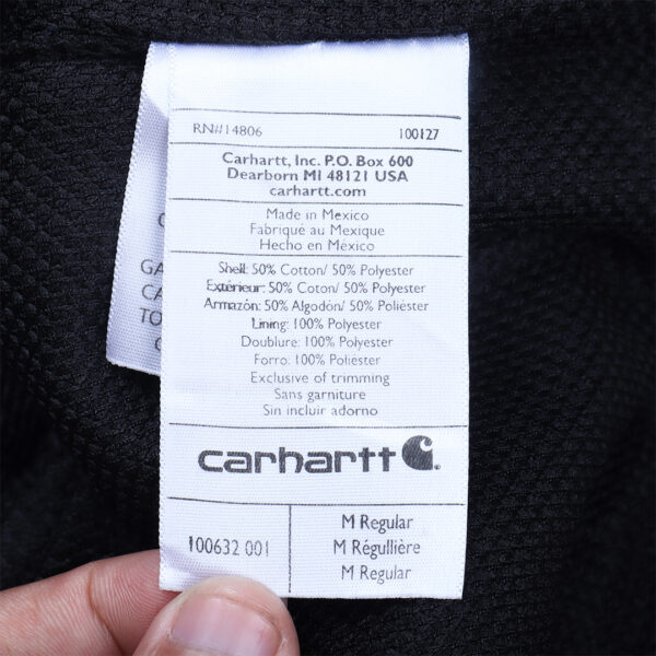 Carhartt RD Tactical Crop Zip-up Hoodie Fireman Clasp Buckle