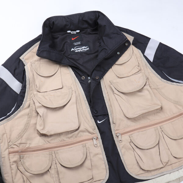 Reworked Nike Tactical Halfzip Jacket Crop Black/Tan