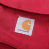 Reworked Carhartt RD Tactical Crop Zip Hoodie Black Red