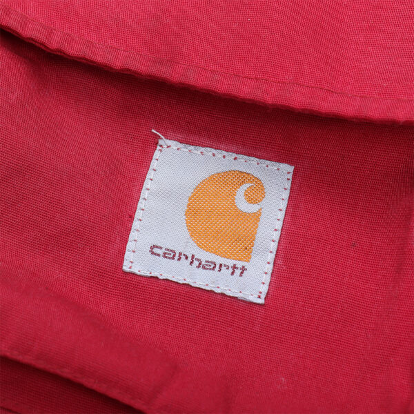 Reworked Carhartt RD Tactical Crop Zip Hoodie Black Red