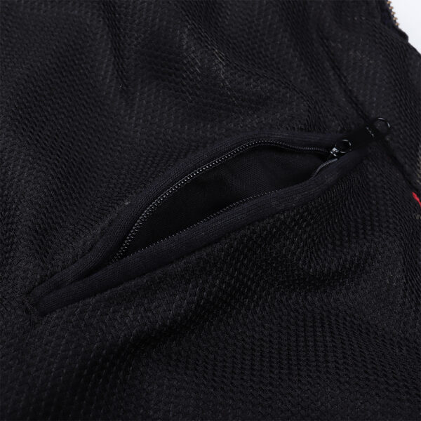 Reworked Carhartt RD Tactical Crop Zip Hoodie Black Red